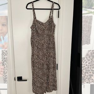 Leopard jumpsuit plus size
